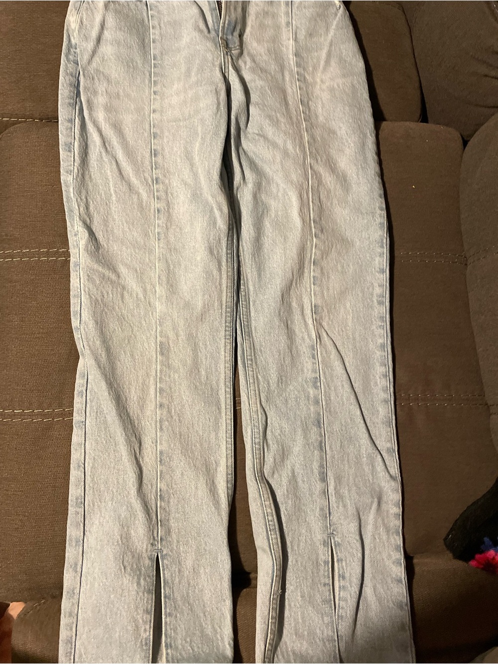 Abercrombie & Fitch Light Wash Straight-Leg Jeans